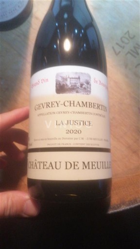 Burgundsko Gevrey-Chambertin Château Meuilley La Justice 2020