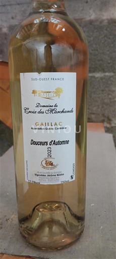 Sydväst Gaillac Domaine La Croix des Marchands Douceurs d'Automne 2023