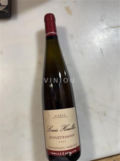 Alsácia Louis Haulier VENDANGES TARDIVES Não Sazonado