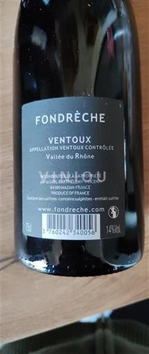 Vallée du Rhône Ventoux Domaine FONDRÉCHE 2021