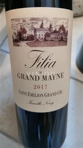 Bordeaux Saint-Émilion Grand Cru Château Grand Mayne Filia 2017