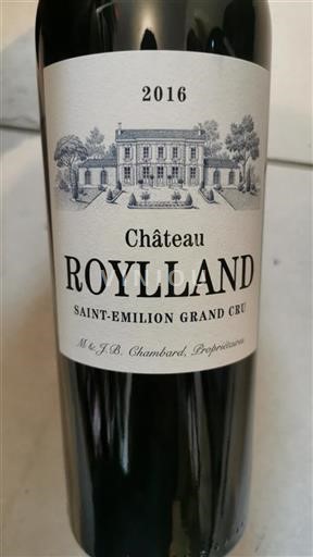 Bordéus Saint-Émilion Grand Cru Château Roylland 2016
