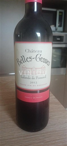 Bordeaux Lalande-de-Pomerol BELLES GRAVES 2012