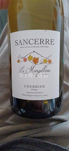 Loiredalen Sancerre Domaine Cherrier Frères La Mangelerie Icke årgångsbetecknad