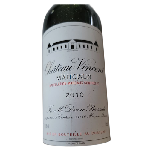 Bordeaux Margaux Vincent 2010