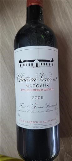 Bordeaux Margaux Vincent 2009