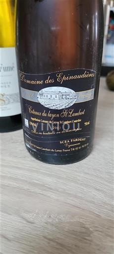 Loire-dalen Coteaux-du-layon Domaine Des Epinau?dières Prestige 2003