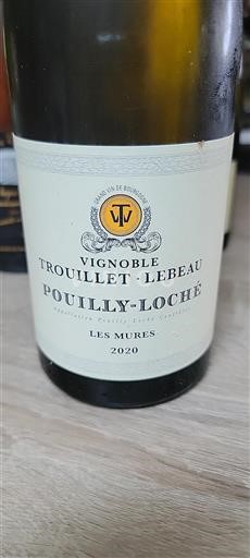 Bourgogne Pouilly-loché Vignoble Trouillet-Lebeau Les Mures 2020