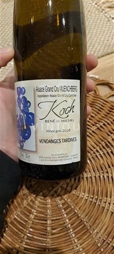Alsace Ospecificerad Grand Cru Koch René et Michel 2016