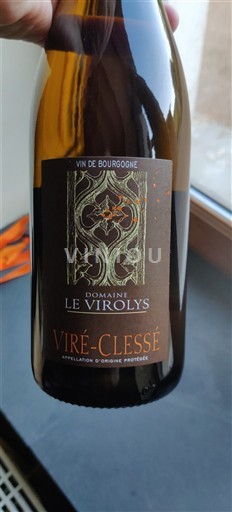 Bourgogne Viré-clessé Domaine Le Virolis Fût de chêne 12 mois 2024