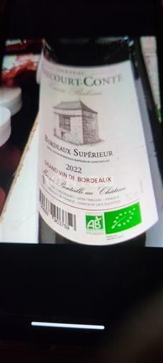 Bordeaux Bordeaux Supérieur Recourt-Conté 2022