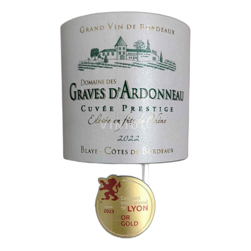Burdeos Blaye-Côtes de Burdeos Domaine Des Graves Ardonneau Cuvée Prestige 2022