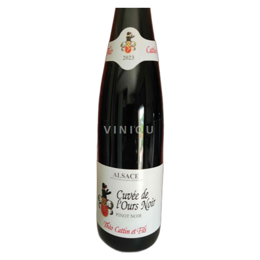 Alsace Pinot noir Théo Cattin Et Fils, Pinot Noir, Cuvée De L'ours Noir 2023