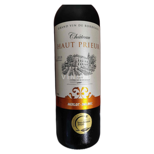 Bordeaux Blaye-Côtes-de-Bordeaux Château HAUT PRIEUR 2018