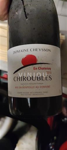 Beaujolais Chiroubles Domaine Cheysson En Chatenay 2018