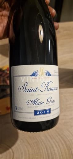 Burgundija Сен-Ромен Alain Gras 2018