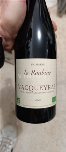 Rhônen laakso Vacqueyras La Roubine 2020