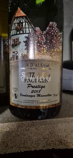 Alsacia Spitz & Fils PINOT GRIS Prestige 2018