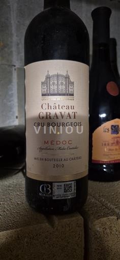 Bordeaux Médoc Cru Bourgeois Château Gravat 2010