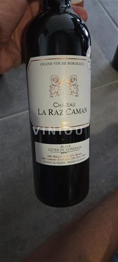 Burdeos Blaye-Côtes de Burdeos Château La Raz Caman 2017