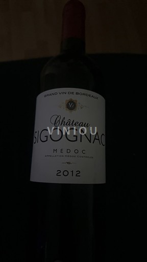 Bordeaux Médoc Château Sigognac 2012