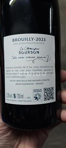 Божоле Бруїйї La Grange Bourbon 2023