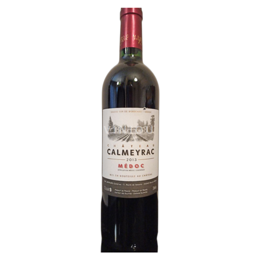 Bordeaux Médoc Grand Cru Château Calmeyrac 2013