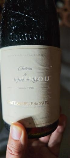 Rhônen laakso Châteauneuf-du-Pape Château La Font du Loup 'Charles'. sans étiquette!!! 1989