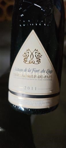 Rhônen laakso Châteauneuf-du-Pape Château La Font du Loup 2011