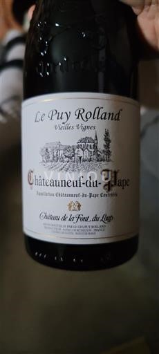 Rhônen laakso Châteauneuf-du-Pape Château La Font du Loup Le Puy Rolland Vieilles Vignes 2013