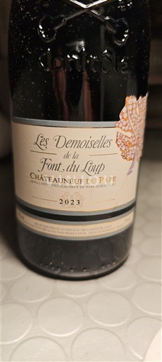 Valle del Rodano Châteauneuf-du-Pape Font du Loup Les Demoiselles de la Font du Loup 2023