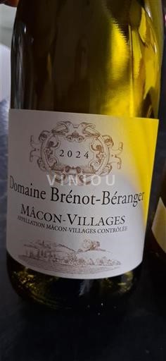Burgundi Mâcon ja Mâcon-kylät Brenot-Beranger 2024