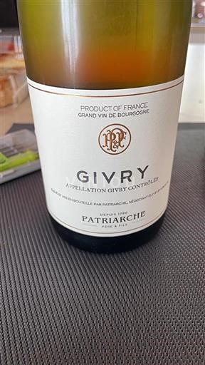 Burgundija Givry Patriarche Neleten.