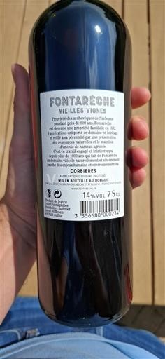 Languedoc Corbières Château Fontarèche Vieilles Vignes Sélection 2022