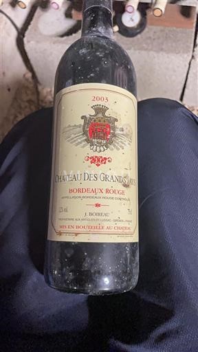 Bordeaux Château Des Grands Sillons 2003