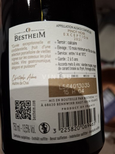 Alsace Bestheim Exception 2021