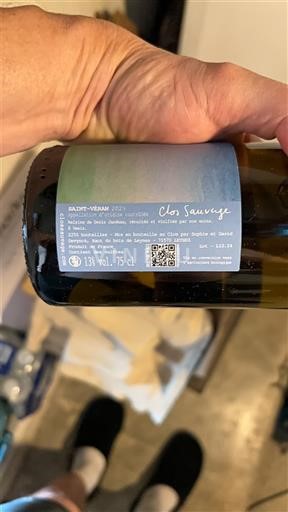 Burgundsko Saint-Véran Clos Sauvage Entre ciel et terre 2023