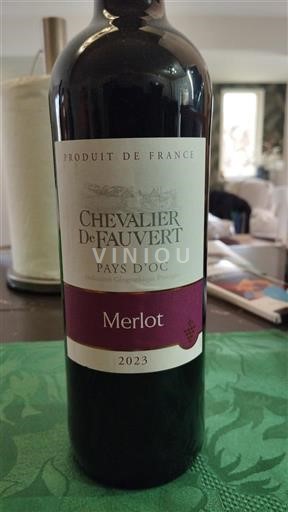 Languedoc a Roussillon Pays d'Oc Chevalier De Fauvert Merlot 2023