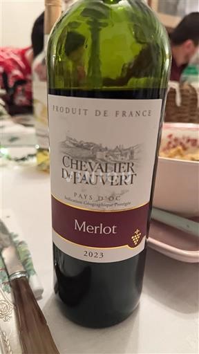 Languedoc-Roussillon Pays d'Oc Chevalier De Fauvert Merlot 2023