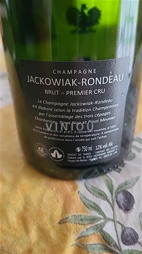 Champagne Premier Cru Jackowiak-Rondeau Brut Premier Cru Non-Vintage