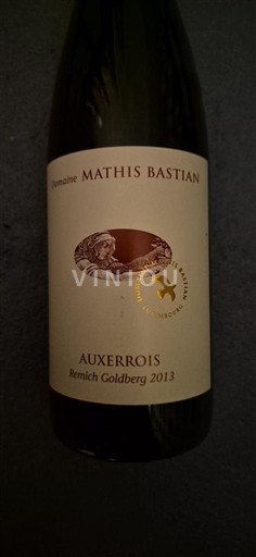Vine Blanc sec Remich Goldberg Domaine Mathis Bastian 2013 Luxembourg Luxembourg Mosel Mosel Luxembourg