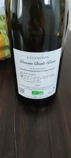 Aquitania y Charentes Périgord Domaine Chante l'Oiseau Sauvignon Sin añada