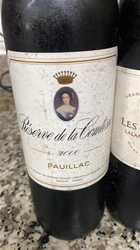 Bordo Pauillac Château Pichon Longueville Comtesse de Lalande Réserve de la Comtesse 2000