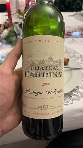 Bordéus Montagne-saint-émilion Château Cardinal 2000