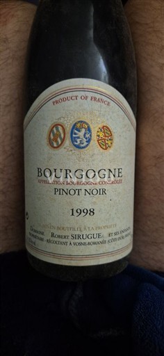 Burgundsko Domaine Robert Sirugue 1998