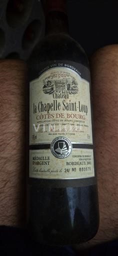 Burdeos Côtes-de-bourg Château La Chapelle Saint-Loup 2000