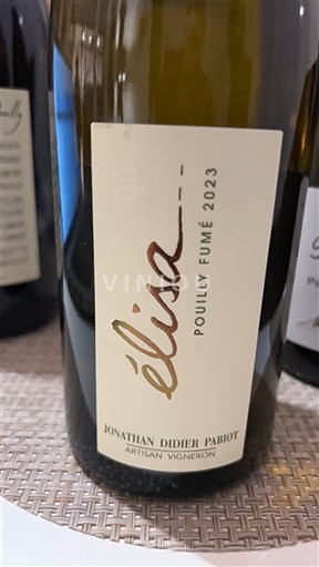 Vallée de la Loire Pouilly-fumé Jonathan Didier Pabiot Élisa 2023
