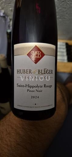 Alsacia Huber & Bléger Saint-Hippolyte Rouge Pinot Noir 2024