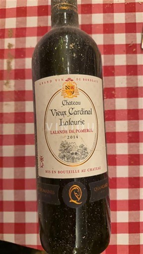 Bordeaux Lalande-de-Pomerol Château Vieux Cardinal Lafaurie 2014