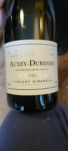 Borgogna Auxey-Duresses Vincent Girardin Les Vieilles Vignes 2020